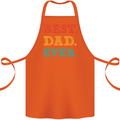 Best Dad Ever Fathers Day Gift Present Cotton Apron 100% Organic Orange