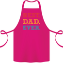 Best Dad Ever Fathers Day Gift Present Cotton Apron 100% Organic Pink