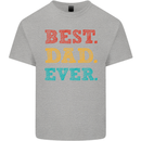 Best Dad Ever Fathers Day Gift Present Mens Cotton T-Shirt Tee Top Sports Grey