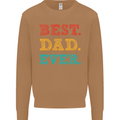 Best Dad Ever Fathers Day Gift Present Mens Sweatshirt Jumper Caramel Latte