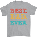 Best Dad Ever Fathers Day Gift Present Mens T-Shirt Cotton Gildan Sports Grey