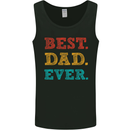Best Dad Ever Fathers Day Gift Present Mens Vest Tank Top Black