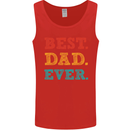Best Dad Ever Fathers Day Gift Present Mens Vest Tank Top Red