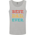 Best Dad Ever Fathers Day Gift Present Mens Vest Tank Top Sports Grey