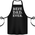 Best Dad Ever Fathers Day Present Gift Cotton Apron 100% Organic Black