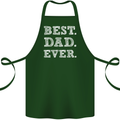Best Dad Ever Fathers Day Present Gift Cotton Apron 100% Organic Forest Green