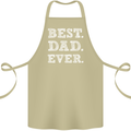 Best Dad Ever Fathers Day Present Gift Cotton Apron 100% Organic Khaki