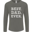 Best Dad Ever Fathers Day Present Gift Mens Long Sleeve T-Shirt Charcoal