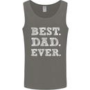 Best Dad Ever Fathers Day Present Gift Mens Vest Tank Top Charcoal