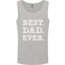 Best Dad Ever Fathers Day Present Gift Mens Vest Tank Top Sports Grey
