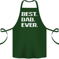 Best Dad Ever Funny Father's Day Cotton Apron 100% Organic Forest Green