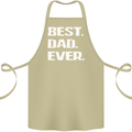 Best Dad Ever Funny Father's Day Cotton Apron 100% Organic Khaki