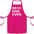 Best Dad Ever Funny Father's Day Cotton Apron 100% Organic Pink