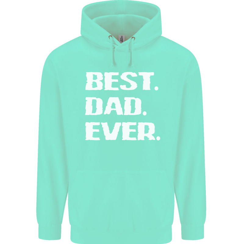 Best Dad Ever Funny Father's Day Mens 80% Cotton Hoodie Peppermint