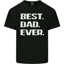 Best Dad Ever Funny Father's Day Mens Cotton T-Shirt Tee Top Black
