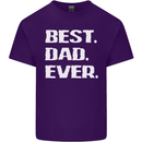 Best Dad Ever Funny Father's Day Mens Cotton T-Shirt Tee Top Purple