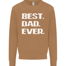 Best Dad Ever Funny Father's Day Mens Sweatshirt Jumper Caramel Latte