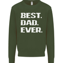 Best Dad Ever Funny Father's Day Mens Sweatshirt Jumper Forest Green