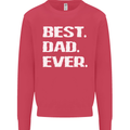 Best Dad Ever Funny Father's Day Mens Sweatshirt Jumper Heliconia