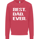 Best Dad Ever Funny Father's Day Mens Sweatshirt Jumper Heliconia