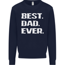 Best Dad Ever Funny Father's Day Mens Sweatshirt Jumper Navy Blue