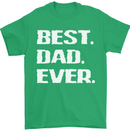 Best Dad Ever Funny Father's Day Mens T-Shirt Cotton Gildan Irish Green
