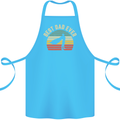 Best Dad Ever Superhero Funny Father's Day Cotton Apron 100% Organic Turquoise