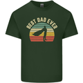 Best Dad Ever Superhero Funny Father's Day Mens Cotton T-Shirt Tee Top Forest Green