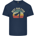 Best Dad Ever Superhero Funny Father's Day Mens Cotton T-Shirt Tee Top Navy Blue