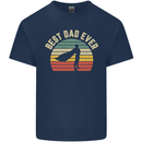 Best Dad Ever Superhero Funny Father's Day Mens Cotton T-Shirt Tee Top Navy Blue