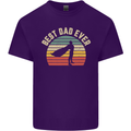 Best Dad Ever Superhero Funny Father's Day Mens Cotton T-Shirt Tee Top Purple