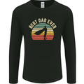 Best Dad Ever Superhero Funny Father's Day Mens Long Sleeve T-Shirt Black