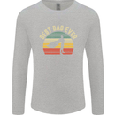 Best Dad Ever Superhero Funny Father's Day Mens Long Sleeve T-Shirt Sports Grey