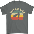 Best Dad Ever Superhero Funny Father's Day Mens T-Shirt Cotton Gildan Charcoal