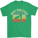 Best Dad Ever Superhero Funny Father's Day Mens T-Shirt Cotton Gildan Irish Green