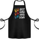 Best Dad Hands Down Fathers Day Funny Cotton Apron 100% Organic Black