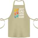 Best Dad Hands Down Fathers Day Funny Cotton Apron 100% Organic Khaki