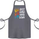 Best Dad Hands Down Fathers Day Funny Cotton Apron 100% Organic Steel