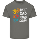 Best Dad Hands Down Fathers Day Funny Mens Cotton T-Shirt Tee Top Charcoal
