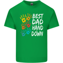 Best Dad Hands Down Fathers Day Funny Mens Cotton T-Shirt Tee Top Irish Green