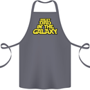 Best Dad in the Galaxy Funny Father's Day Cotton Apron 100% Organic Steel