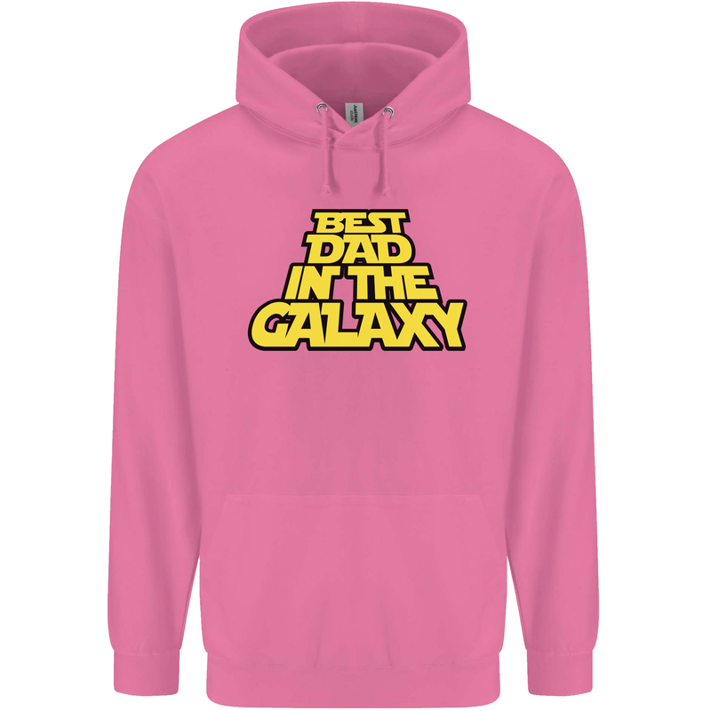 Best Dad in the Galaxy Funny Father's Day Mens 80% Cotton Hoodie Azelea