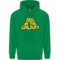 Best Dad in the Galaxy Funny Father's Day Mens 80% Cotton Hoodie Irish Green