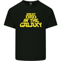 Best Dad in the Galaxy Funny Father's Day Mens Cotton T-Shirt Tee Top Black
