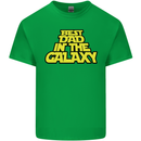 Best Dad in the Galaxy Funny Father's Day Mens Cotton T-Shirt Tee Top Irish Green