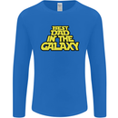 Best Dad in the Galaxy Funny Father's Day Mens Long Sleeve T-Shirt Royal Blue