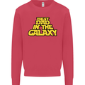 Best Dad in the Galaxy Funny Father's Day Mens Sweatshirt Jumper Heliconia