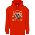 Best Dog Ever I Shih Tzu Not Funny Childrens Kids Hoodie Bright Red