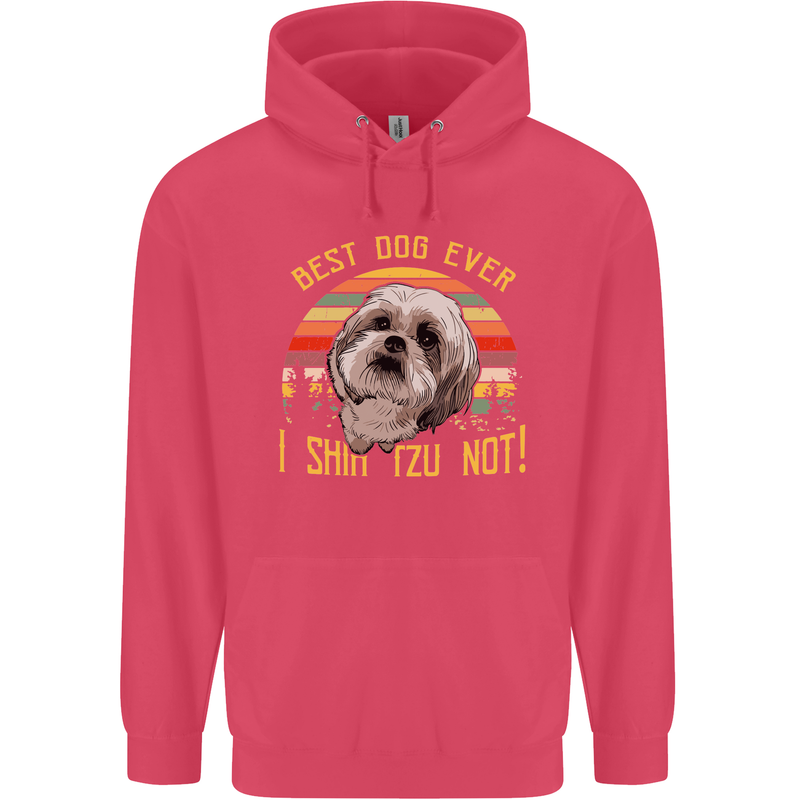 Best Dog Ever I Shih Tzu Not Funny Childrens Kids Hoodie Heliconia