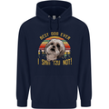Best Dog Ever I Shih Tzu Not Funny Childrens Kids Hoodie Navy Blue